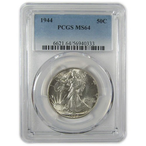 1944 Liberty Walking Half Dollar MS 64 PCGS Silver 50c Coin SKU:I19818