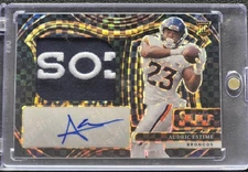 2024 Panini Select Audric Estime Rookie Jumbo Patch Black Auto 1/1