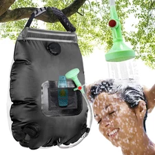 Solar Shower Bag | 5 Gal/20L Solar Heating Camping Shower Bag | Removable Hose |