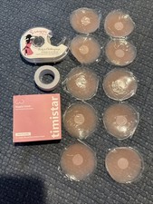 5pr Nip Cover Pasties Women Reusable Adhesive Silicone Nipple Round Tape
