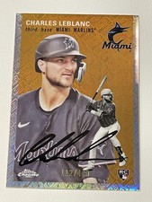 Charles Leblanc 2023 Topps Chrome Platinum Anniversary 66 Refractor /499 Marlins