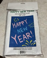 Happy New Year Outdoor Decorative Flag New 28 X 40