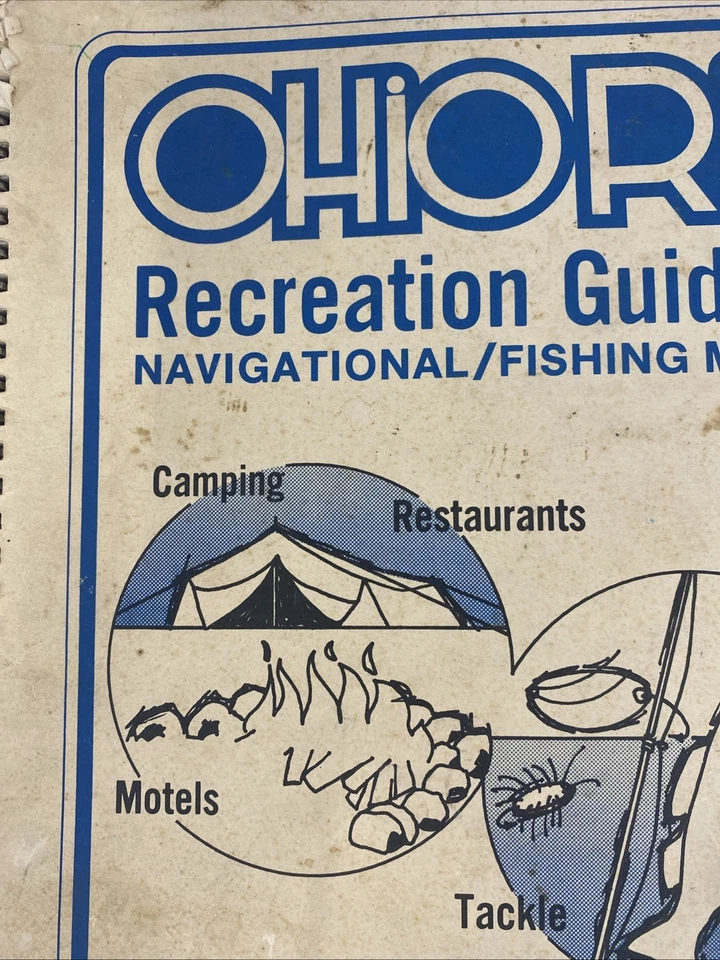 Vintage Ohio River Fishing River & Creek Maps Guide Book 1980s - Image 3 of 4