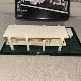 Lego architecture farnsworth house with box and manual