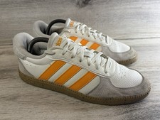 Adidas Breaknet Sleek Women's Size 9.5 Cream Orange Tennis Sneakers Shoes