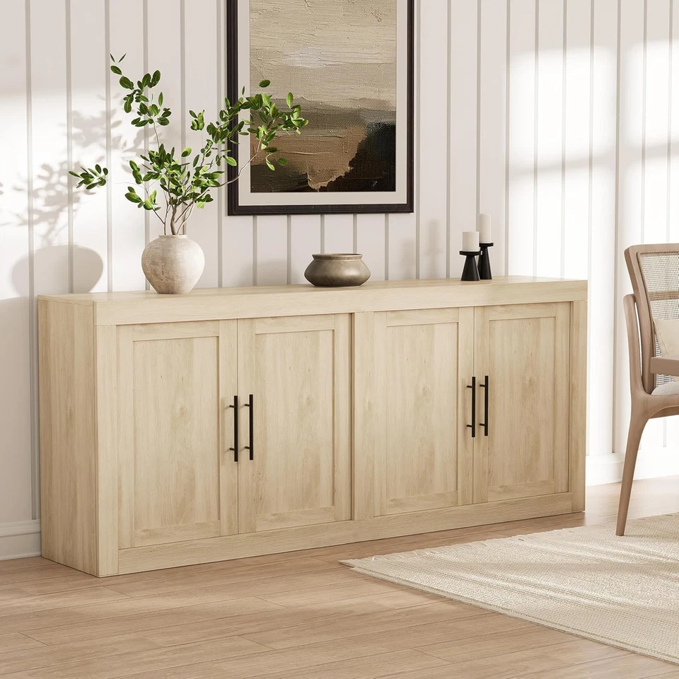 70.8 in Sideboard Buffet Cabinet with Storage,for Living Room, Kitchen, Hallway - Image 3 of 4