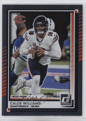 2025 Panini Donruss Press Proof Silver 48/199 Caleb Williams #7 0kg9