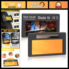 Auto Darkening Welding Lens 2x4 Shade 10 True Color Gold for Welding Hoods