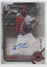 2022 Bowman Draft Chrome Pick Refractor /499 Logan Tanner #CDA-LT Auto 0zu6