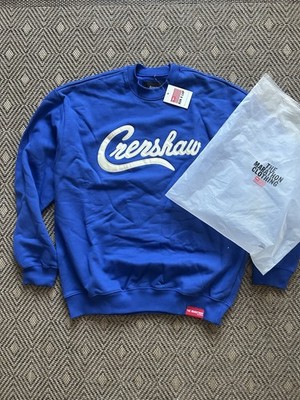 The Marathon Clothing Crenshaw Nipsey Hussle Blue Sweatshirt Size Large New