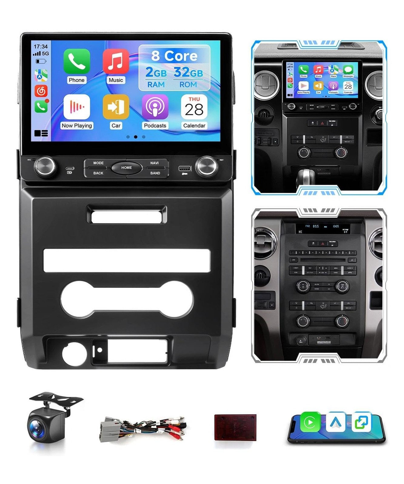 8Core Android Car Radios for Ford F150 2009 2010 2011 2012 Car Play