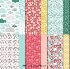 Stampin' Up SUNNY DAYS Designer Series Paper 6x6 24 SHEETS DSP