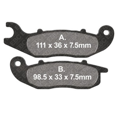 EBC Bremsbeläge SFAHH 1er Pack vorne kompatibel für Aprilia SR 200 GT 2022-2024