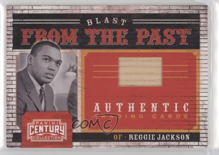 2010 Century Collection Blast from the Past Materials Bats Reggie Jackson HOF