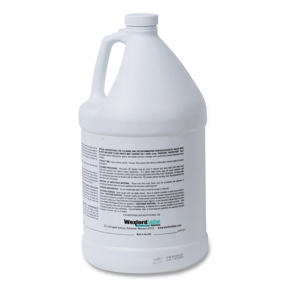 Wexford Labs 211000CT 128 oz Bottle Disinfecting Cleaner - Nectar Scent 4/CT New - Image 2 of 4