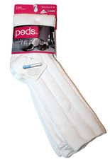 Peds Women's 2-Pair White Ribbed Calf Socks Shoe Size 5-10