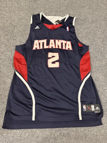 Atlanta Hawks Jersey Mens Large NBA Basketball Joe Johnson 2 Length +2 Adidas