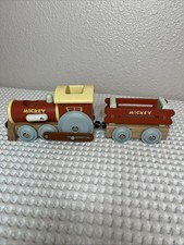 Wooden Mickey Mouse Train And Coal Car