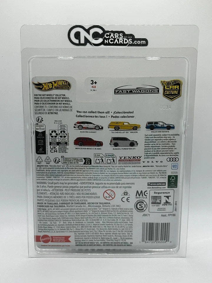 Vagones rápidos Hot Wheels Premium Car Culture 2025 Audi RS 6 Avant Chase 0/5 Foto 2 de 4