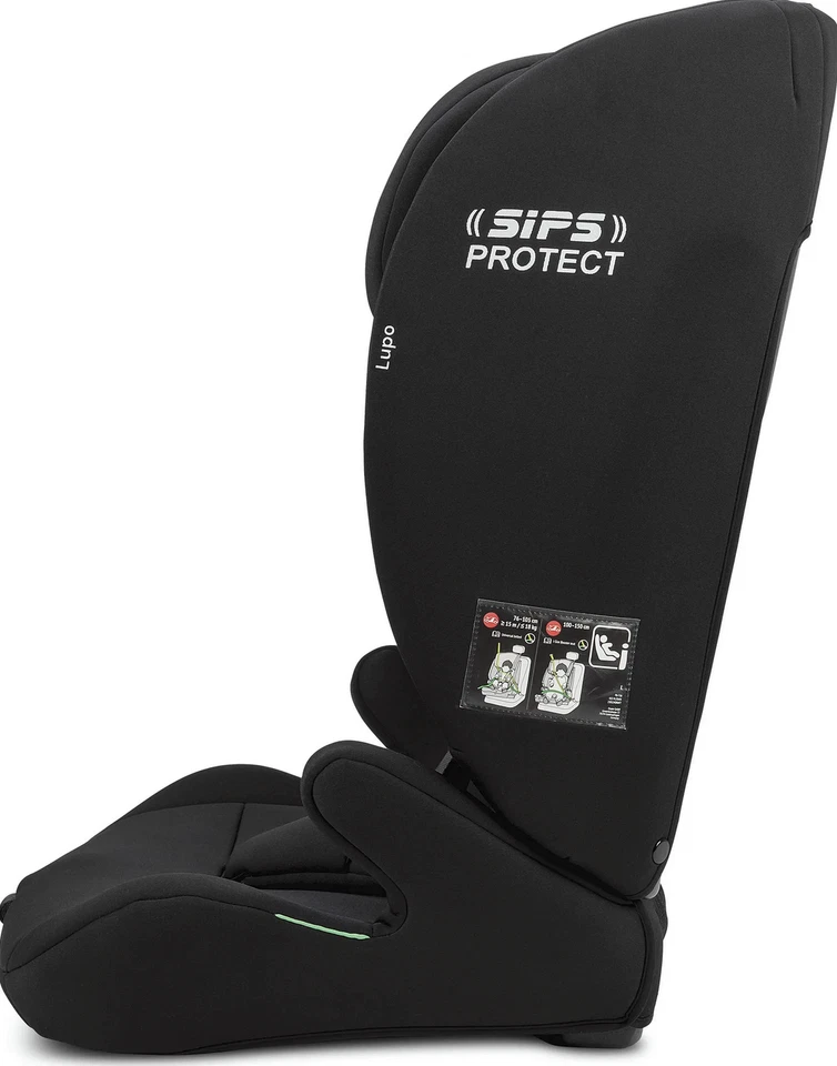 Osann Lupo i-Size Kindersitz 76–150?cm – höhenverstellbar, mit 3-Punkt-Gurt, Sei - Bild 3 von 4