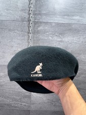 Kangol Vintage Hat Cap 504 Wool Beret Forest Green Size M