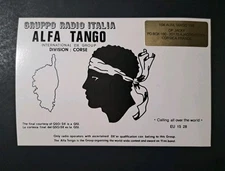 Vintage 104 Alfa Tango 103 Corsica QSL Card – OP Jacky – International DX Group