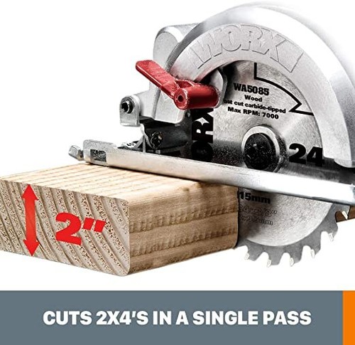 Worx WX429L 4 Amp WORXSAW 4.5" Electric Compact Circular Saw - Black - Picture 2 of 4