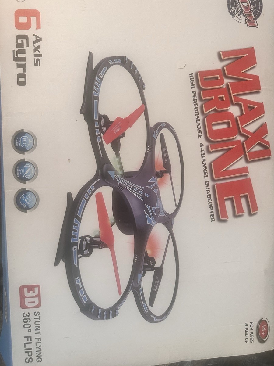 RDM MAXI DRONE, High Performance 4-Channel QUADCOPTER, AXIS GYRO