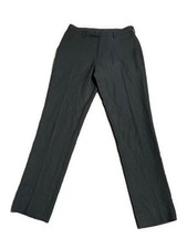 uniqlo mens dark blue pleated dress pants 31 X 34