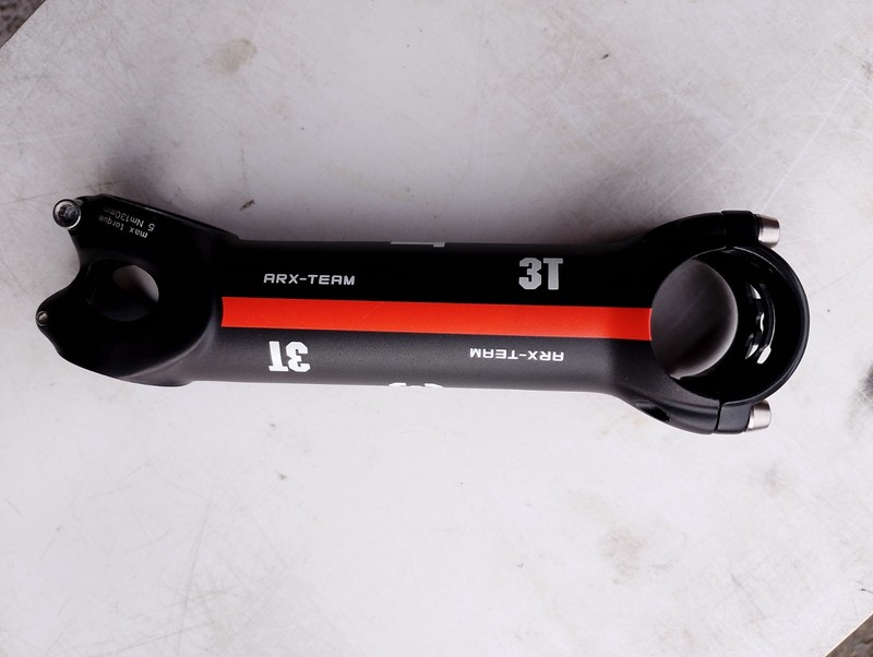 3T ARX Team Stem 130mm 17 Degrees Black Ti Bolts: Actual Length 138mm.