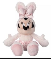 Disney Store Minnie Mouse Plush Easter Bunny 2024 Medium Plush 18 H NEW Sealed