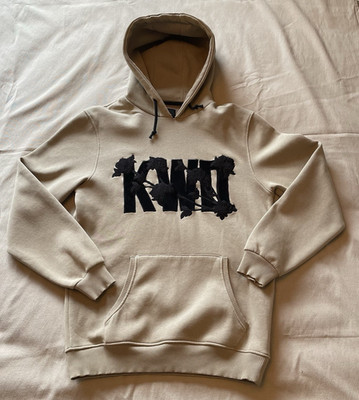 Kings Will Dream Beige Hoodie Size M Streetwear Pullover KWD Graphic Crown Logo