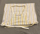 Williams-Sonoma White, Green, Yellow Striped Bib Apron With Pockets Cotton — photo 2