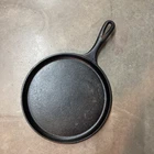 Vintage LODGE 90G Cast Iron Flat Pan Griddle Skillet 10 1/2” Made In USA Black