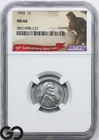1943 Lincoln Cent Wheat Steel Penny NGC MS 66 ** Lustrous Beauty!