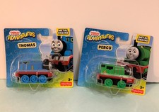 Thomas  Friends Adventures THOMAS  PERCY Train Engine LOT Fisher Price