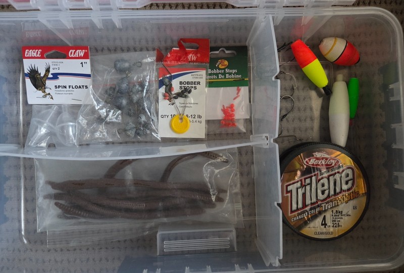 Plano 3741-1 Storage/Organizer Box - Clear w/Variety of Fishing Tackle