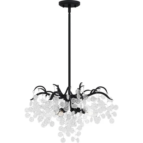 Earth Black Four Light Pendant from the Maple Collection - Picture 3 of 6