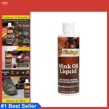 Mink Oil for Leather Boots 8 oz Waterproof Conditioner Cleaner Soften Preserve