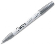 Sharpie Permanent Marker, fine point - Silver