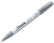 Sharpie Permanent Marker, fine point - Silver