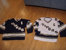 2 Westchester elmsford NY VIPERS home & away HOCKEY Captain JERSEY #66