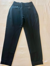 VINTAGE BLACK HERMES - PARIS RIDING PANTS SIZE 38
