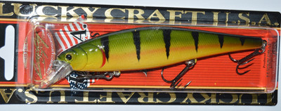 lucky craft pointer 128 128sp 5'' 1oz jerkbait  suspending northern yellow perch
