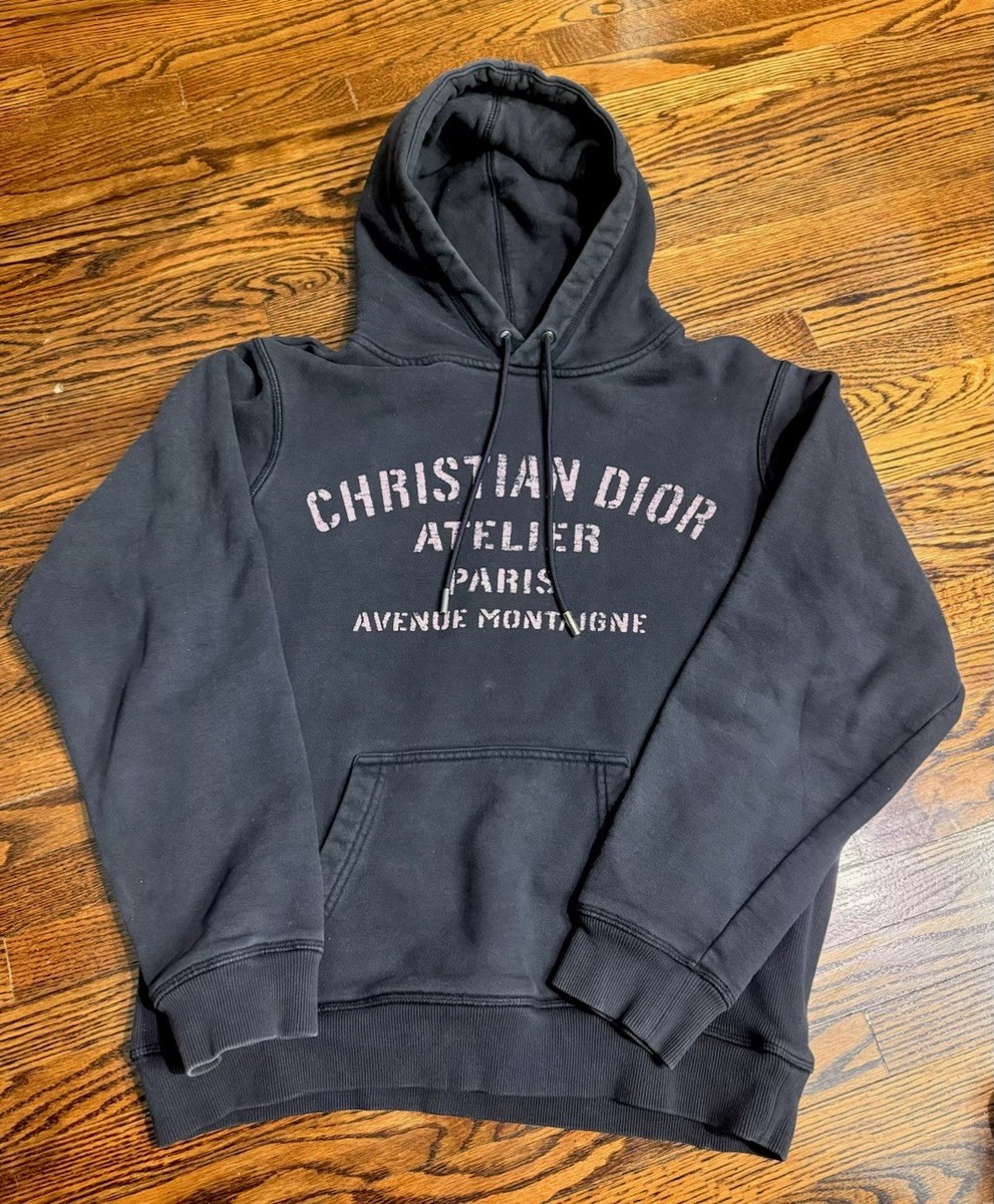 Christian Dior Atelier フーディー パーカー Dior HOMME/20AW/ATELIER hoodie/S/Cotton/BLK/043J646A0531 | eBay