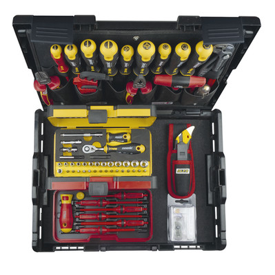 Felo Werkzeugkoffer 75-teilig ERGONIC + E-smart VDE in der L-Boxx