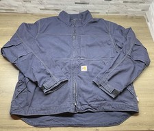 Chaqueta Carhartt FR Full Swing Para Hombre Grande Azul Marino Resistente al Llama Cat 2 Abrigo