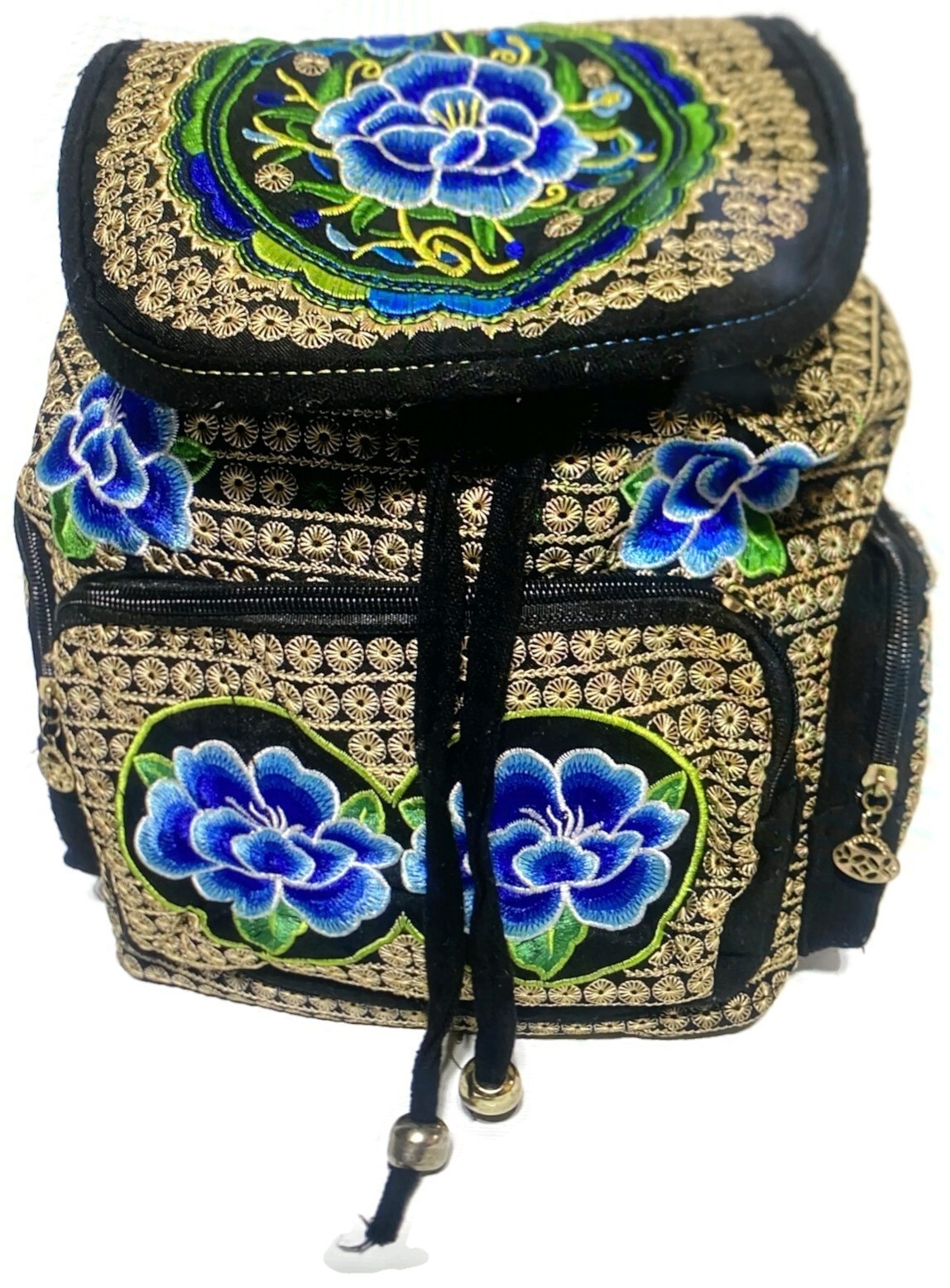 Black Brown And Blue With 3 Pockets 12x13x5