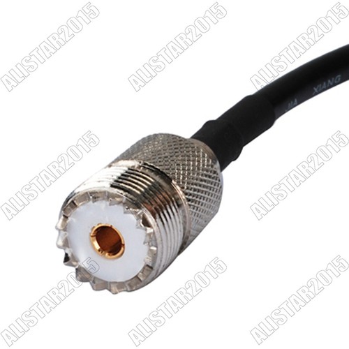 Cable coaxial saltador cola de cerdo RG58 2M UHF SO-239 hembra a conector SO239 RF para WiFi - Imagen 2 de 3
