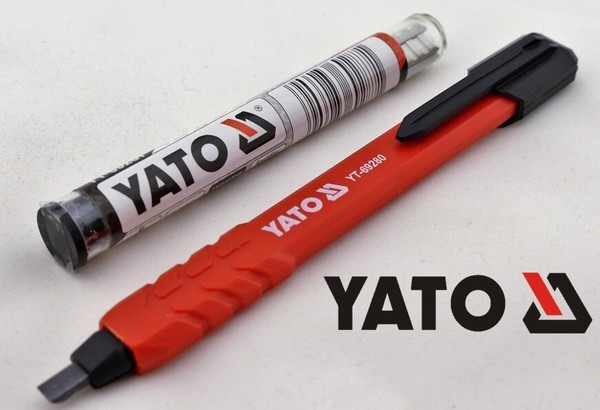 Yato YT-69280 + YT-69285 Bleistift + Minen Set Druckbleistift + Ersatzminen-image